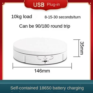 14.6cm/10kg điện ảnh studio hiển thị đứng 360 bàn xoay xoay cho quay video 10kg Công suất - Product Image 5