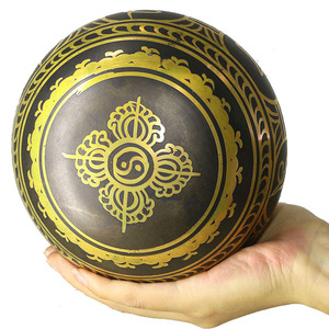 الرائج في البيع، وعاء الموسيقى مصنوع يدويا من بودا، وعاء الغناء من البرونز على نمط المذهب الفنجي، وعاء اليوغا التأمل المصقول، تقنية جلدية مخصصة - Product Image 5