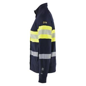 BLAKLADER - 3462176289334XL Sweat Multinorm avec fermeture éclair Bleu marine/Jaune haute visibilité-EAN 7330509891483 HI-VIS WORKWEAR - Product Image 3
