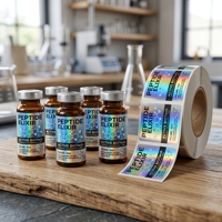 Étiquettes de bouteilles imperméables personnalisées, résistantes à l'huile, autocollants à forte adhérence pour petits flacons en verre et en plastique, autocollants en vinyle permanents