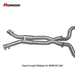 Tuyau d'échappement intermédiaire de 76 mm pour BMW M3 M4 G80 G82 3.0T S58, accessoires en acier inoxydable avec tuyaux intermédiaires de longueur égale - Product Image 4