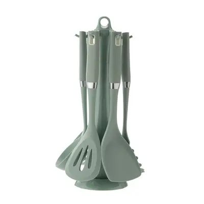 Vente chaude saine Silicone Couverts Ensemble des ménages silicone ustensiles de cuisine vaisselle