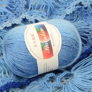Best-Selling Rainbow-Colored Section Dyed <strong>Wool</strong> Blended Yarn-Eco-Friendly Strong Yarn for Knitting Weaving Sewing Shawl <strong>Blankets</strong> - Product Image 3