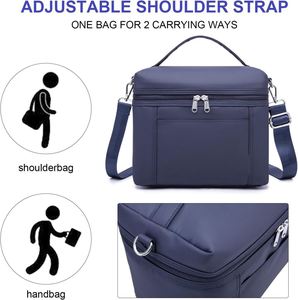 Natural Organic Lifestyle Small Insulated Lunch Bags for Women Cooler Bag Lightweight Nylon Waterproof Lunch Box for Work - Product Image 6