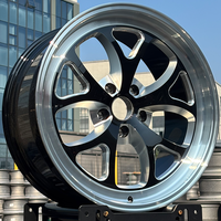 Jantes forgées monobloc à déport profond de 18, 19, 20 pouces, 5*114.3 5*120, noires avec lèvre usinée, pour voitures particulières Camaro F-150 Challenger