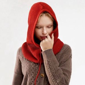 Gorro de Invierno Personalizable para Mujer, Estilo Europeo Americano, Gorro de Punto, Pasamontañas - Product Image 1