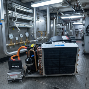 Vente directe d'usine, <span class=keywords><strong>climatiseur</strong></span> marin autonome 12V 24V 48V DC alimenté par courant continu, R134a, respectueux de l'environnement, pour yachts et bateaux - Product Image 4