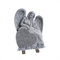 Monument funéraire Angel Headstones, monument commémoratif avec double cœur et ange