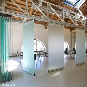 Fabrik Direkt Faltbare Schiebe Beweglichen Bedienbar Glas Zimmer Partition Wände Für Büro Tagungsraum