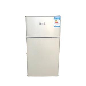 Mini Refrigerador con Congelador de <span class=keywords><strong>2</strong></span> <span class=keywords><strong>Puertas</strong></span>, Refrigerador Compacto de Bajo Consumo, Vidrio Templado, Enfriamiento Directo para Dormitorio, Oficina, Apartamento - Product Image 5