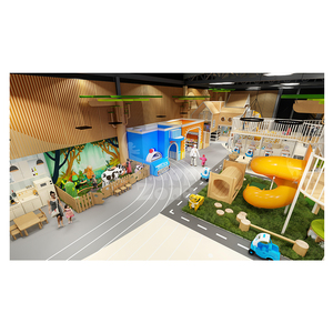 Casa de simulación de madera personalizada, patio de recreo interior, juego de rol para jardín de infantes y preescolar con Hospital, barbería - Product Image 3