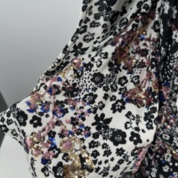 Technique tissée en tissu à paillettes imprimé en viscose 100% pour vêtements-uni pour chemises habillées et chemisiers