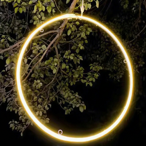 Anillo de luz decorativo para interiores/exteriores, colgante en árboles para exhibiciones nocturnas escénicas con estructura LED impermeable IP65 - Product Image 1