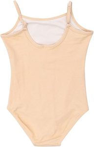 Maillot de Ballet Tipo Camisola para Niñas – Maillot de Danza de Algodón Suave con Tirantes Ajustables y Forro Completo en la Parte Delantera - Product Image 3