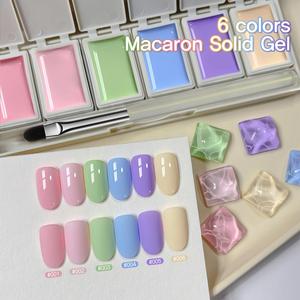 <span class=keywords><strong>MORDA</strong></span> Serie Macaron di Mezza Estate, Gel UV Solido Francese a Lunga Durata Non Tossico, Nuovo 2025, Sei Colori Lotus Bamboo per Nail Art, MSDS - Product Image 3