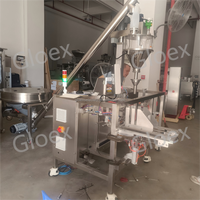 Machine d'emballage automatique compacte Gloex pour le remplissage et la fermeture de sachets, idéale pour les aliments, les noix, les fruits secs, les petites productions, machine certifiée CE, OEM