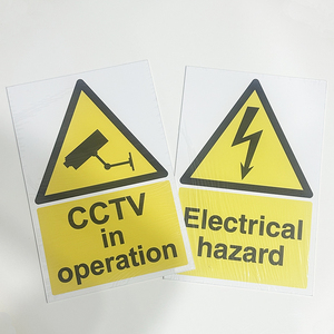 Fabrika fiyat toptan plastik PVC elektrik tehlike emniyet uyarı işareti - Product Image 3