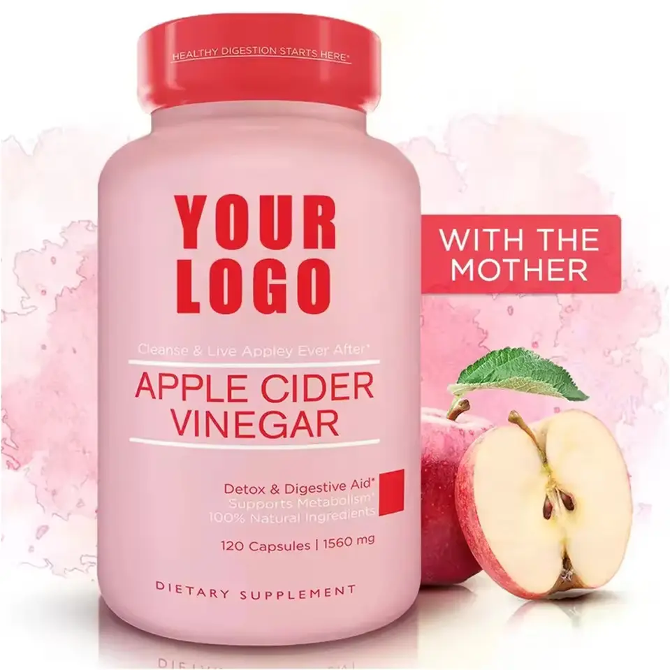 Low Moq Apple Cider Vinegar Weight Loss Capsules Supplement Acv Slimming Tablets Vitamin Capsule