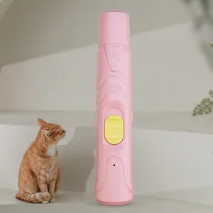 Professioneller Nagelschleifer für Katzen und Hunde mit USB-Aufladung 2-Gang-Einstellbarer elektrischer Haustier-Tuanzugschleifer mit Led-Lichter