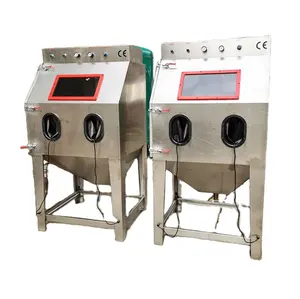 High quality stainless steel manual wet and dry sandblasting machine for a wide range of applications
