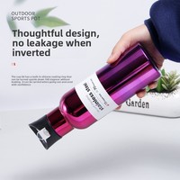 Gobelet isotherme personnalisé en acier inoxydable 304 avec paille, large ouverture, double paroi, pour voyage, cadeau, maintien thermique 6-12 heures