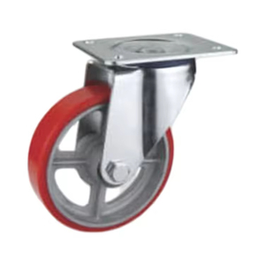 Rueda Giratoria Industrial de Alta Resistencia con Freno, Rodamiento de PU y Buje de Hierro Fundido, Fabricante Directo, Alta Calidad, OEM - Product Image 2