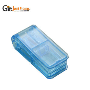 علبة حبوب للسفر ترويجية بثلاث خانات، صندوق تخزين أدوية للسفر مع شعار، علبة حبوب 3 في 1 للسفر مع قاطع أقراص - Product Image 6