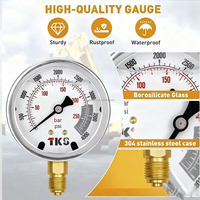 Kit de diagnostic hydraulique pour excavatrice avec manomètres et jeu de raccords de tuyaux