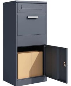 Boîte de livraison de colis personnalisée Boîte de dépôt verrouillable pour colis Stockage de boîtes <span class=keywords><strong>aux</strong></span> <span class=keywords><strong>lettres</strong></span> en acier galvanisé Boîte à colis domestique - Product Image 6