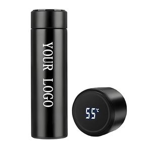 500Ml Smart Digital Temperature Display Cup Long-Lasting Heat 304 Stainless Steel Thermos With Logo Design Water Bottle - Product Image 1