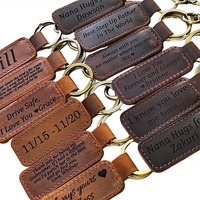 Porte-clés en cuir vierge personnalisé, porte-clés en métal avec logo de voiture, porte-clés en caoutchouc, vente en gros