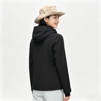 Vêtements de randonnée pour femmes, veste softshell à capuche, légère, coupe-vent, imperméable, pour la randonnée en plein air, le camping et l'escalade