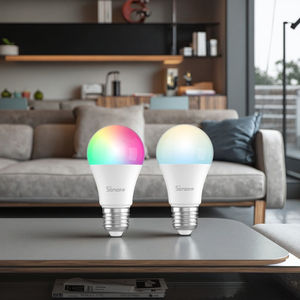 <span class=keywords><strong>Bombilla</strong></span> <span class=keywords><strong>LED</strong></span> Inteligente 6W C37 E27, Compatible con Tuya, Alexa y Google Assistant, RGB, AC 85-265V, Plástico, Regulable, 2 Años de Garantía - Product Image 4