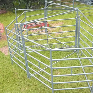 Portatile da 2.1 m in acciaio per bestiame cortile per uso pesante e mobile Paddock pannelli per recinzione cancelli facilmente assemblati per il vitello del cavallo del bestiame - Product Image 1