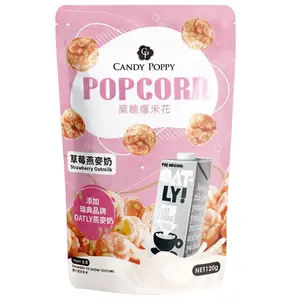 Popcorn con bevanda di avena alla fragola con schiocco d'aria più venduto prodotto a Taiwan per l'esportazione