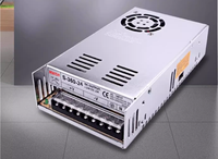 Alimentation à découpage 24V AC 110V/220V à DC 0-24V 20A 360W 5V 12V 24V Volt Tension de commutation Transformateur LED 15A Laboratoire informatique