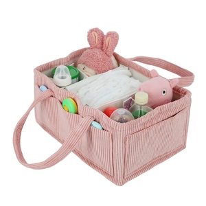 Vải to sợi tã <span class=keywords><strong>Caddy</strong></span> tổ chức Vườn Ươm lưu trữ và xe tổ chức cho bé màu hồng Vườn Ươm tã <span class=keywords><strong>Caddy</strong></span> bé quà Tặng lưu trữ - Product Image 3