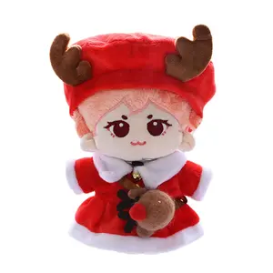 Juguetes de peluche de Navidad para bebé, muñeco de peluche suave personalizado con cara 3D, nuevo diseño, gran oferta