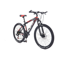 Vélo de montagne en acier, roues 26 pouces, freins à disque, 24 vitesses, sans amortisseur arrière, pédales ordinaires, charge maximale 120 kg, pour adultes, pour la conduite sur route