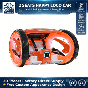 Offre Spéciale Manèges de Parc d'Attractions : Voiture Électrique Leswing Happy Car à 360 Degrés pour Deux Joueurs, Voiture Tournante Happy Car à Vendre - Product Image 3