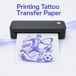 Impresora Portátil de Plantillas de Tatuajes Térmica A4, Impresora Inalámbrica USB sin Tinta para Transferencia de Tatuajes para Artistas y Estudios de Tatuajes - Product Image 1