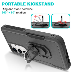 Étuis de téléphone <span class=keywords><strong>portable</strong></span> antichoc anti-chute avec béquille magnétique <span class=keywords><strong>portable</strong></span> à 360 degrés pour S24 Ultra S25 FE S26 TPU+PC durable - Product Image 5
