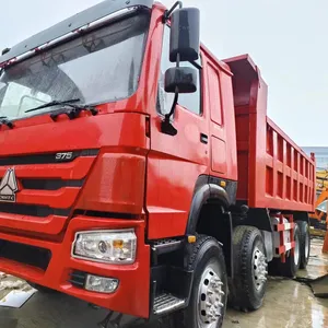二手嘉诺卡车豪沃371 375出售4x6 4x8自卸车好价格三阶段高度好中国