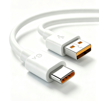 Kabel Data USB Pengisian Daya Ultra Cepat dengan Berbagai Ukuran yang Dapat Disesuaikan untuk Kompatibilitas dengan Kabel Pengisian Daya USB Type-C 67W 6A