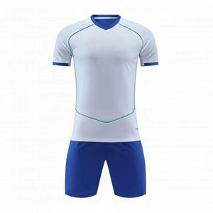 Wholesale Custom 100% Polyester Plus Size Quick Dry Breathable Soccer Uniform Kits <b>Red</b> and Blue - Product Image 5