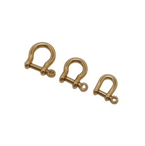 Porte-clés en laiton original, style japonais, avec boucle fer à cheval, mousqueton pivotant, anneau <span class=keywords><strong>pour</strong></span> clés de voiture, fermoir mousqueton, accessoires de bricolage - Product Image 5