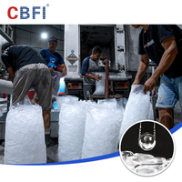 CBFI TV500 Máquina de Hielo en Tubo Industrial de Alta Calidad con Capacidad de 50 Toneladas por Día, con Motor y Bomba