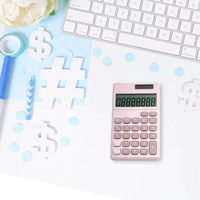 8 chiffres grand écran LCD batterie solaire calculatrice scientifique sensible en plastique Mini Portable calculatrice à main bureau scolaire