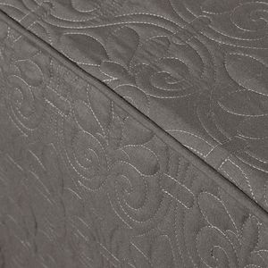 Ensemble de couvre-lit d'été Db, 3 pièces, matelassé, gris foncé, taille Queen, literie classique d'hôtel - Product Image 6