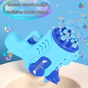 Máquina automática de pistola de burbujas de 12 agujeros, burbujas personalizadas para niños, juguetes de verano al aire libre para jugar - Product Image 2